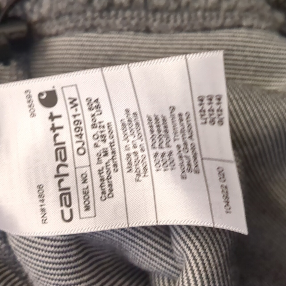 CARHARTT RELAXED FIT FLEECE SNAP FRONT PULLOVER - Picture 8 of 10